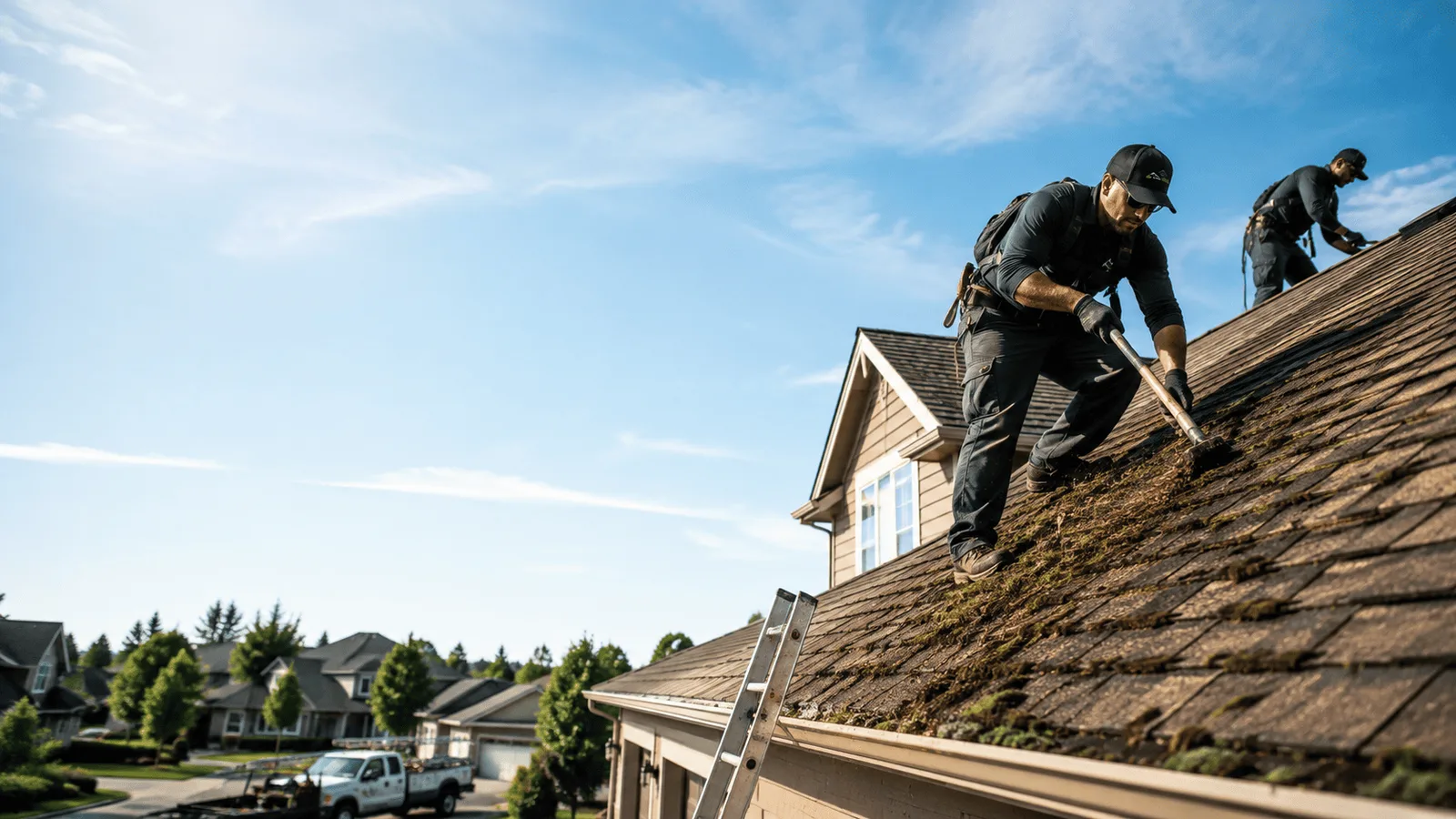 Roof Moss Removal in Pasadena, MD near me